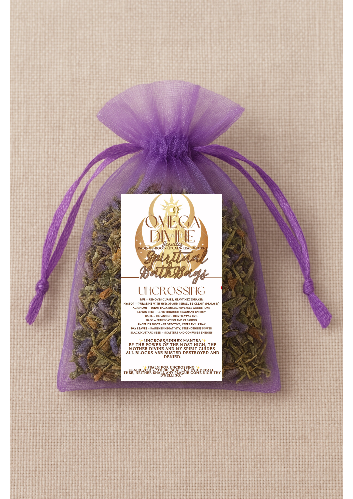 Uncrossing: Herbal Spiritual Bath Bag