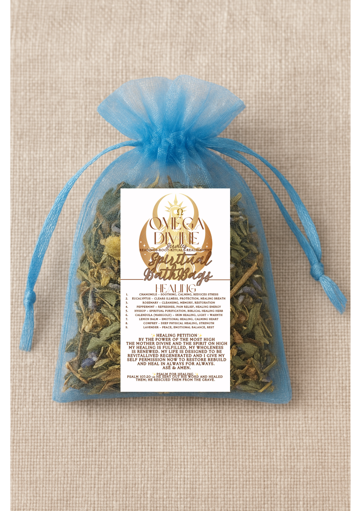 Spiritual Healing: Herbal Bath Bag